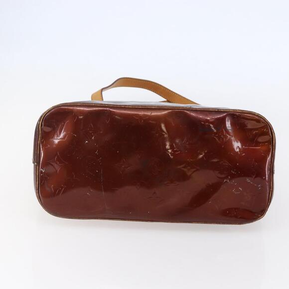 LOUIS VUITTON Monogram Vernis Houston Hand Bag Bronze M91122 - Picture 9 of 12